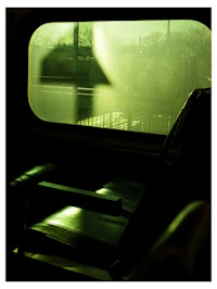 a seat on a train